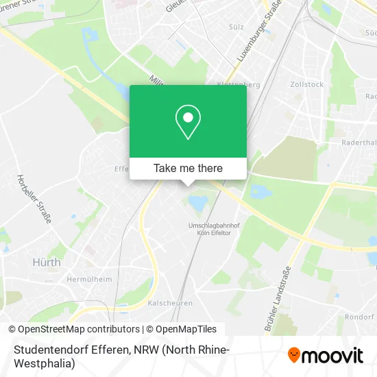 Карта Studentendorf Efferen