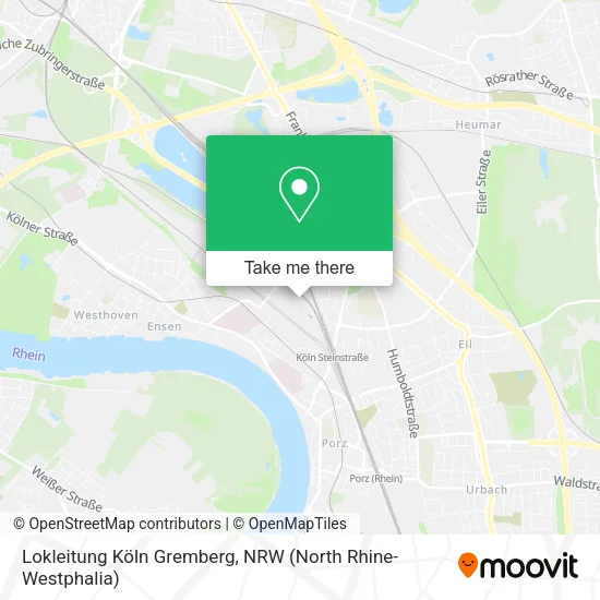 Карта Lokleitung Köln Gremberg