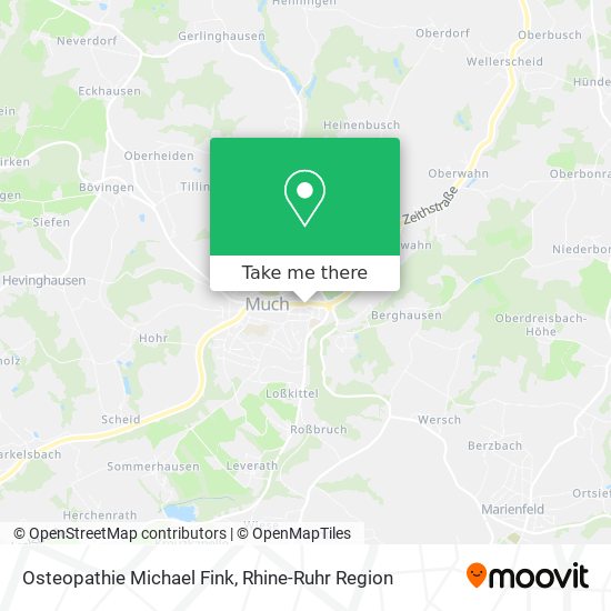 Osteopathie Michael Fink map