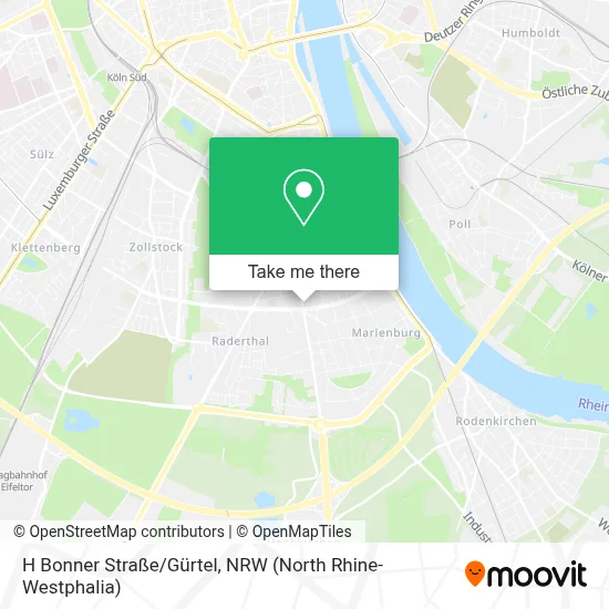 H Bonner Straße/Gürtel map