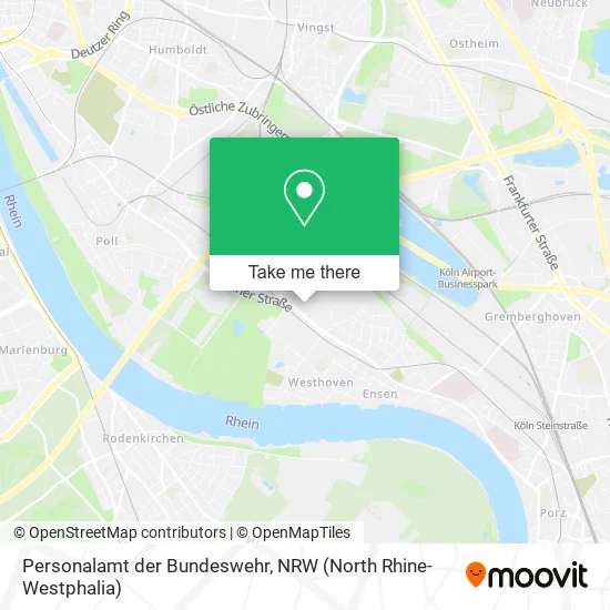 Карта Personalamt der Bundeswehr