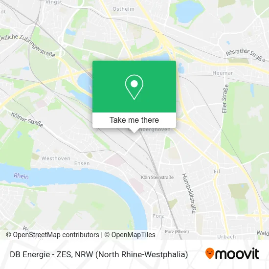 DB Energie - ZES map
