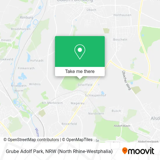 Grube Adolf Park map