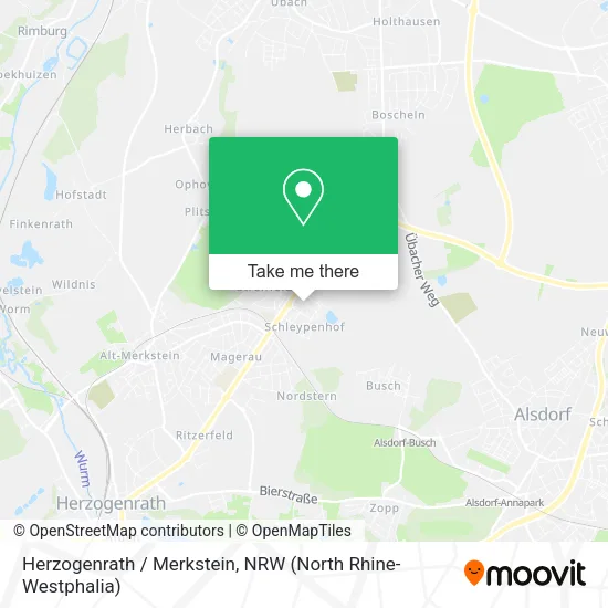 Herzogenrath / Merkstein map