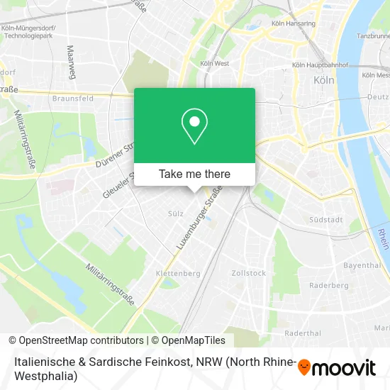 Карта Italienische & Sardische Feinkost