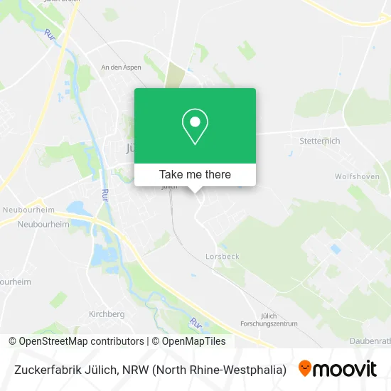 Карта Zuckerfabrik Jülich