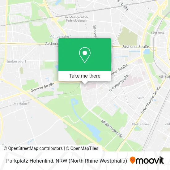 Карта Parkplatz Hohenlind