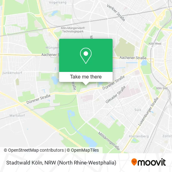 Карта Stadtwald Köln