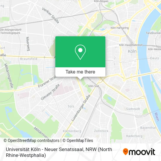 Карта Universität Köln - Neuer Senatssaal