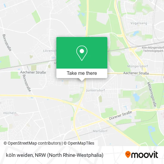 Карта köln weiden