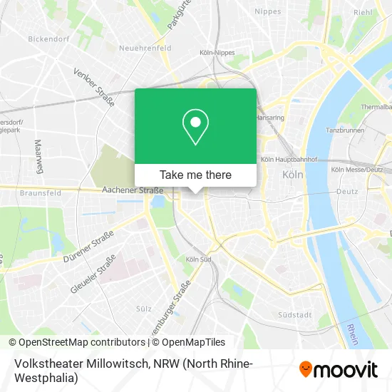 Карта Volkstheater Millowitsch