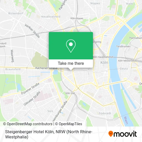 Карта Steigenberger Hotel Köln
