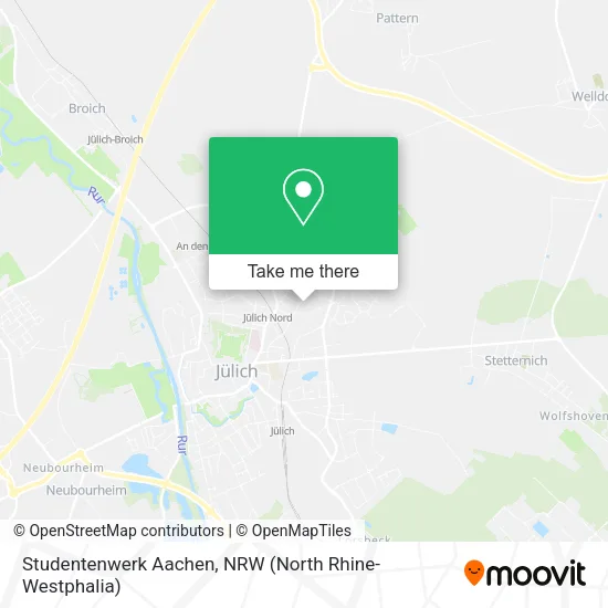 Studentenwerk Aachen map