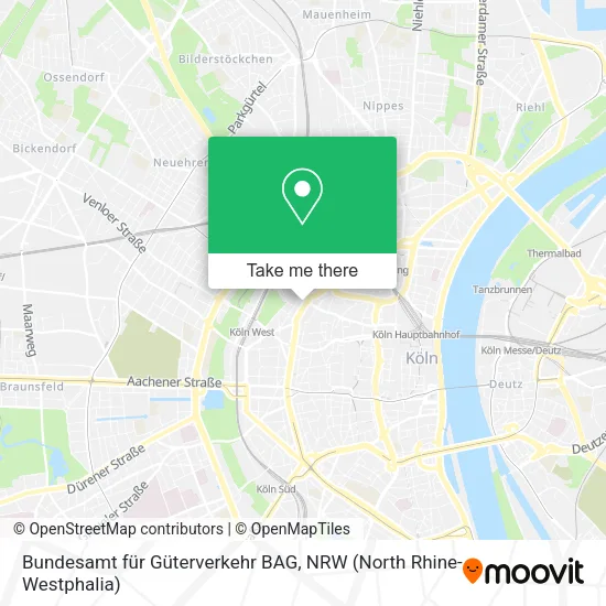 Карта Bundesamt für Güterverkehr BAG