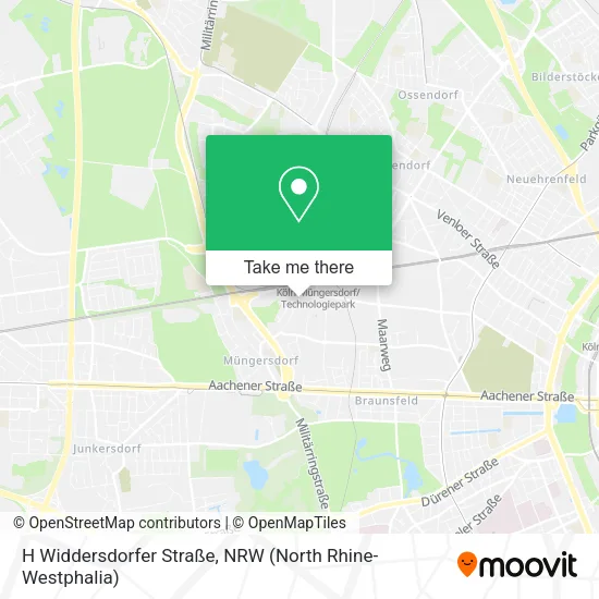 Карта H Widdersdorfer Straße