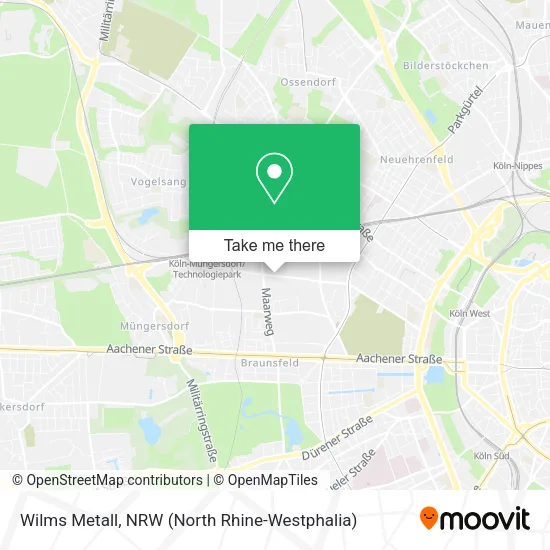 Карта Wilms Metall