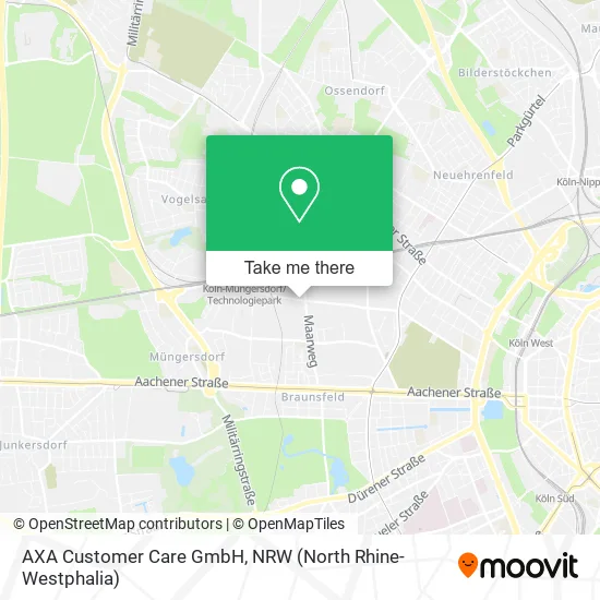 Карта AXA Customer Care GmbH