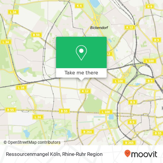 Ressourcenmangel Köln map