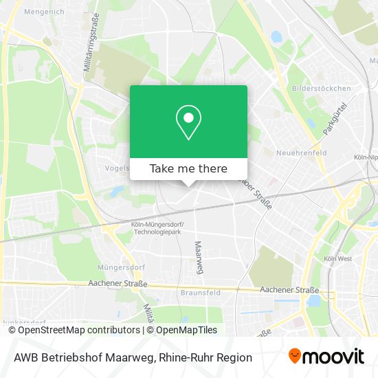 AWB Betriebshof Maarweg map