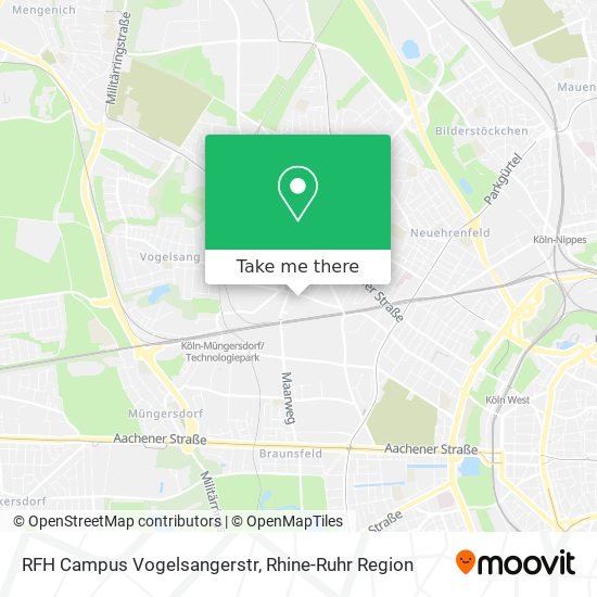 RFH Campus Vogelsangerstr map