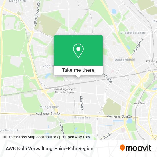 AWB Köln Verwaltung map