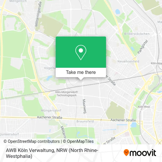 Карта AWB Köln Verwaltung