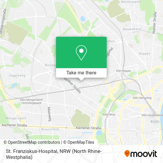 St. Franziskus-Hospital map