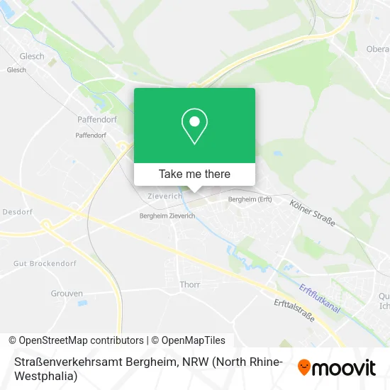 Карта Straßenverkehrsamt Bergheim