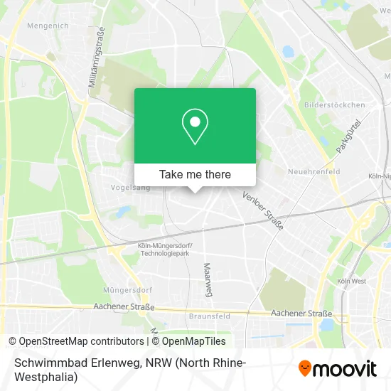 Schwimmbad Erlenweg map