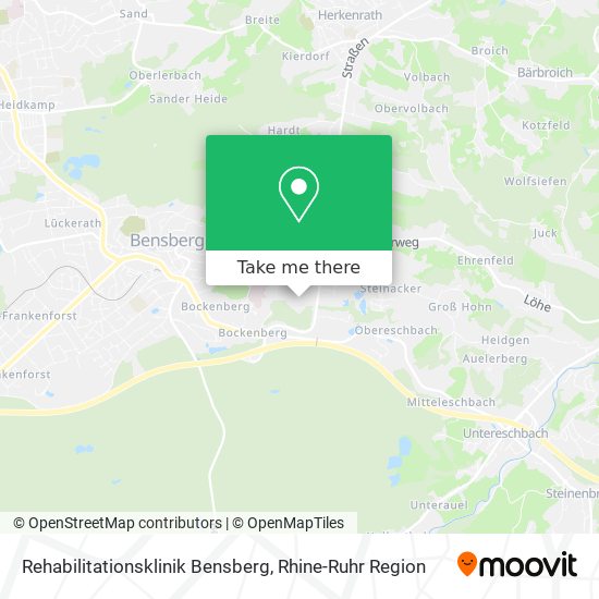 Rehabilitationsklinik Bensberg map