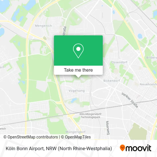 Карта Köln Bonn Airport