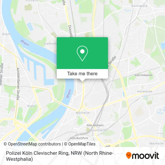 Карта Polizei Köln Clevischer Ring