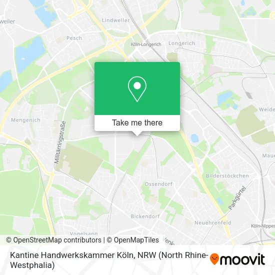 Карта Kantine Handwerkskammer Köln