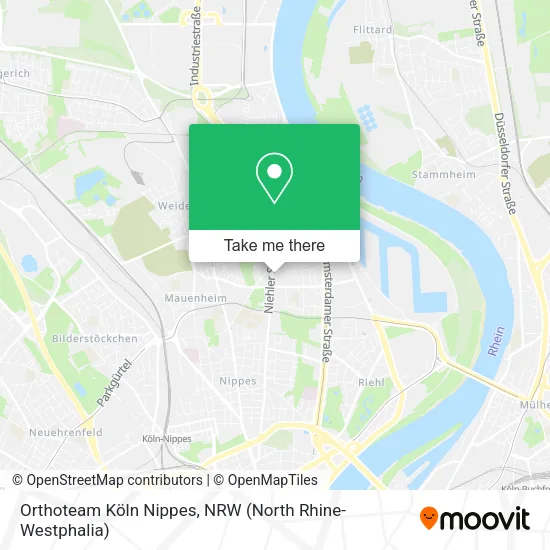 Orthoteam Köln Nippes map