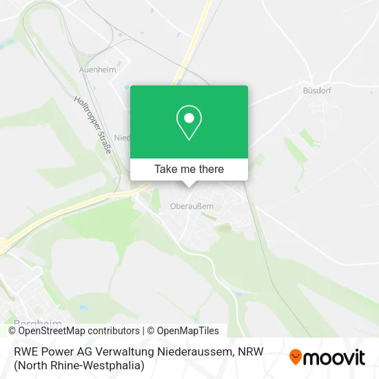RWE Power AG Verwaltung Niederaussem map