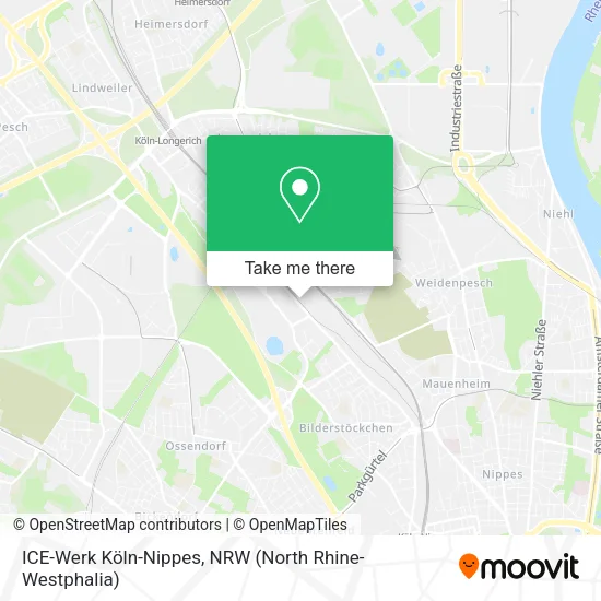 Карта ICE-Werk Köln-Nippes