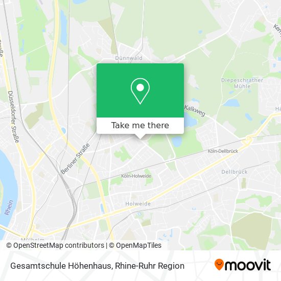 Gesamtschule Höhenhaus map