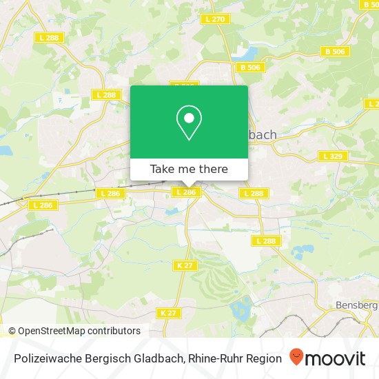 Polizeiwache Bergisch Gladbach map