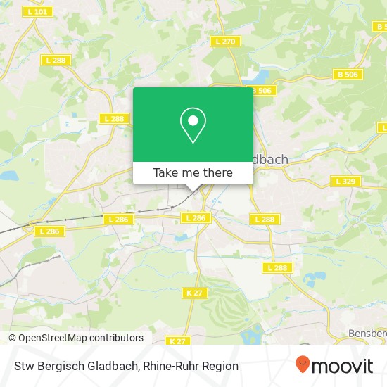 Карта Stw Bergisch Gladbach