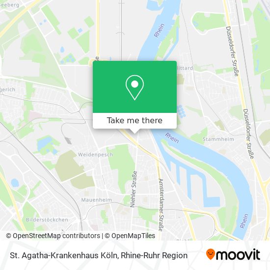 St. Agatha-Krankenhaus Köln map