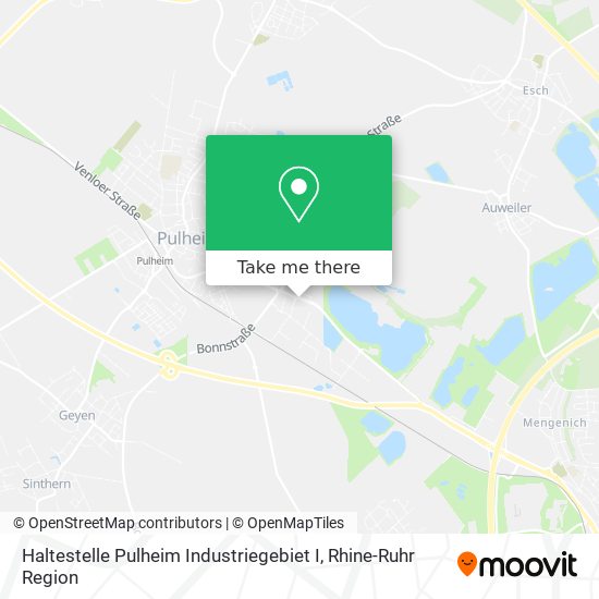 Карта Haltestelle Pulheim Industriegebiet I