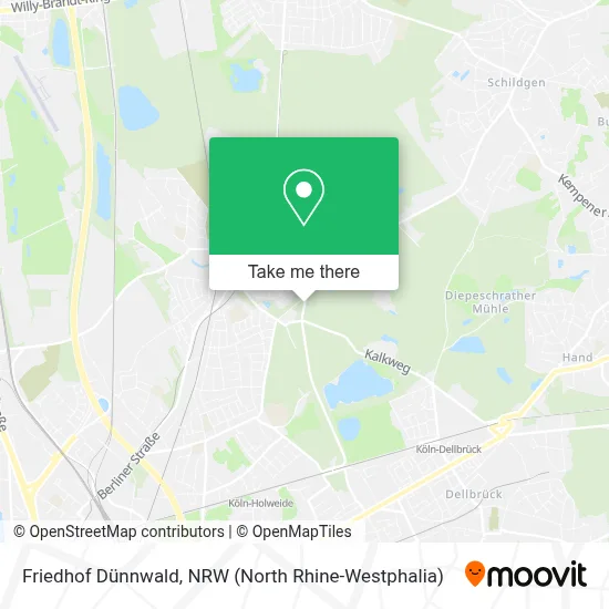 Friedhof Dünnwald map