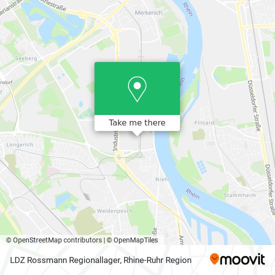 LDZ Rossmann Regionallager map