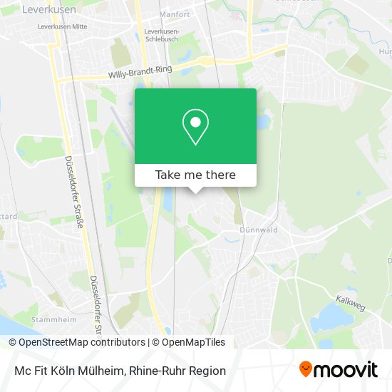 Mc Fit Köln Mülheim map
