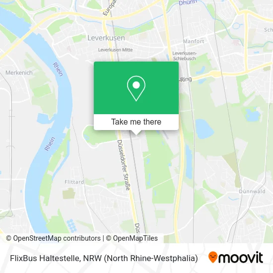 Карта FlixBus Haltestelle