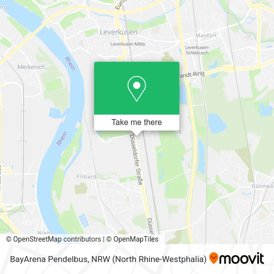Карта BayArena Pendelbus