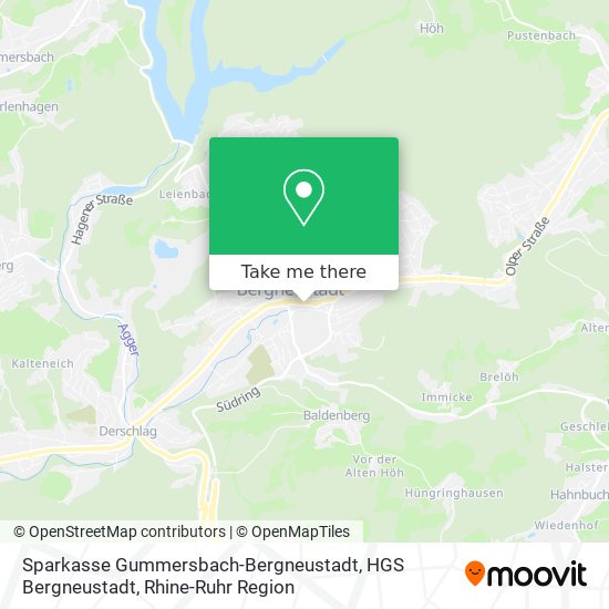 Карта Sparkasse Gummersbach-Bergneustadt, HGS Bergneustadt