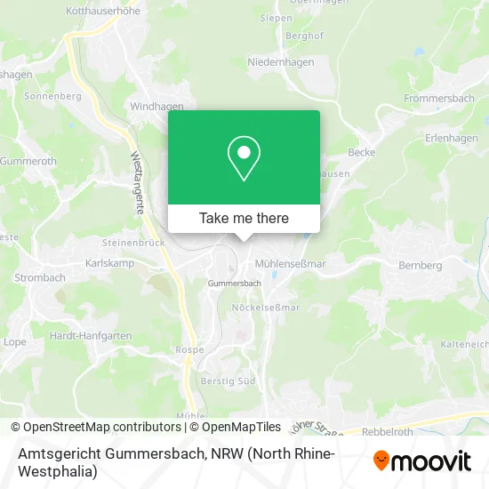 Карта Amtsgericht Gummersbach