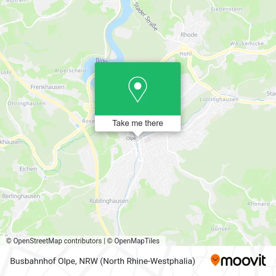 Карта Busbahnhof Olpe