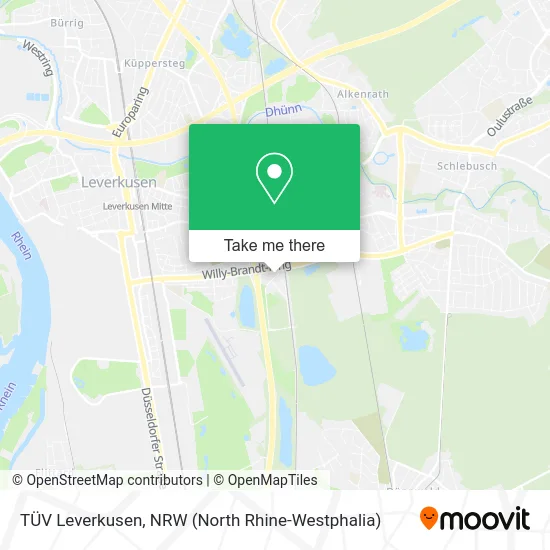 TÜV Leverkusen map
